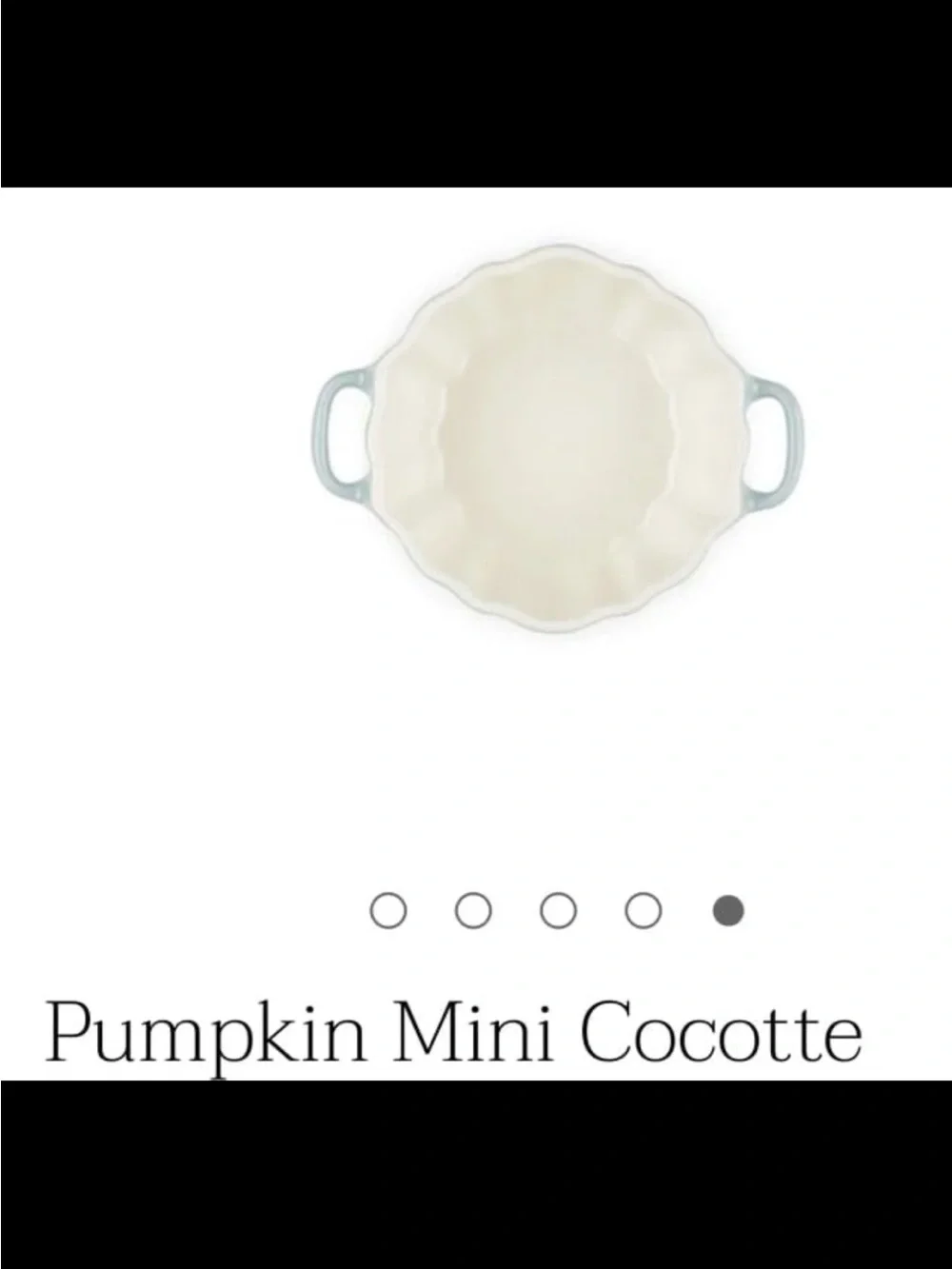 Le Creuset Pumpkin Mini Cocotte (sea salt)